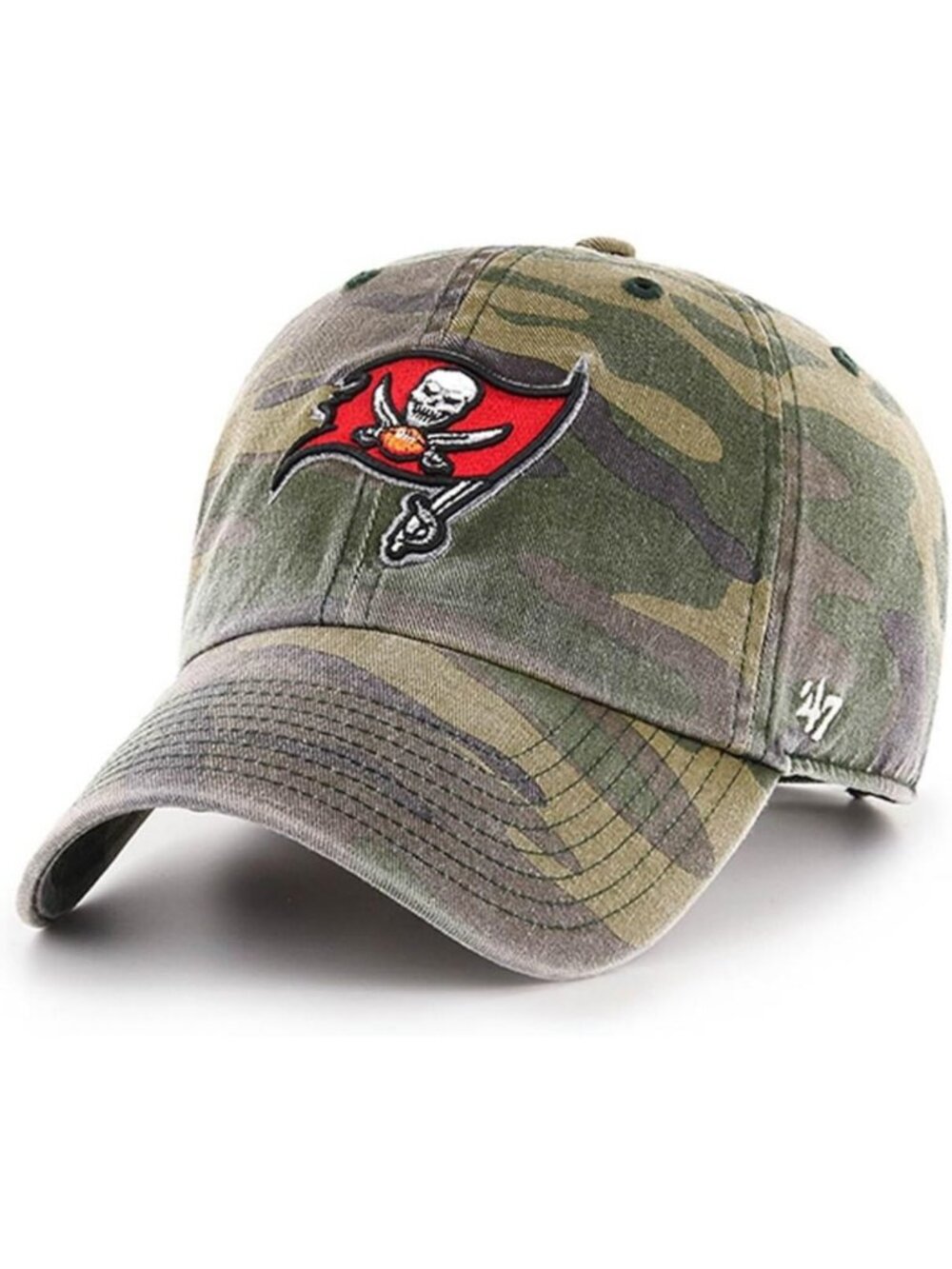 Camo Adjustable Hat Cap for Adults - Unisex, Primary Logo, One Size Fits All